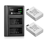 FirstPower LP-E8 Battery and Dual USB Charger Compatible with Canon EOS Rebel T2i, T3i, T4i, T5i, EOS 550D, 600D, 650D, 700D, Kiss X4, Kiss X5, Kiss X6 Cameras