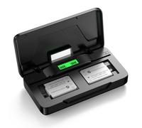 FirstPower NP-45/EN-EL10 2 Pack Battery and Dual Charger Set | Compatible with Fujifilm NP-45A/B/S, Nikon EN-EL10, Olympus Li-42B/40B, Kodak KLIC-7006, Casio NP-80, Pentax D-Li63/D-Li108