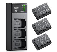 FirstPower NP-FZ100 Battery 3-Pack and Triple Slot Charger for Sony FX3, FX30, A7 III, A7 IV, A7C, A9, A6600, A6700, ZV-E1, ZV-E10 II, A7R3, A7S III/A7S3, A7R III, A7R IV, A7R V Camera