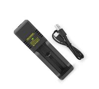 FIRSTXIU 1 Set Single Slot Battery Charging Dock 3.7V 4.2V Batteries Charging Adapter Base For 18650 14500 16340 18350 And More