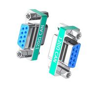 FIRSTXIU 2 Piece Metal DB9pin Gender Changer Connectors Compatibles Port Devices And Data Transmission Systems Male/Female Adapter