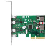 FIRSTXIU 2 Port PCI-E to USB C 3.1 Expansion Card, 10Gbps Internal PCI for Express Type-C Hub Converter for Desktop PC Host Card