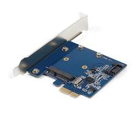 FIRSTXIU 2 Port SATA PCI for Express Expansion Card PCI-E 1X to MSATA SSD SATA 3.0 Controller Adapter 6Gbps Add On Cards For HDD