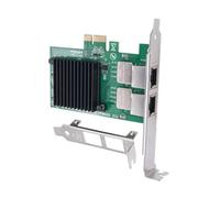 FIRSTXIU 2 Ports PCIe X1 I350-T2 Chip 10/100/1000Mbps Lan Card 2x Port Server Gigabit Networking Card PCIe Ethernet