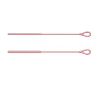 FIRSTXIU 2Pcs Double Size 6mm+9mm Baby Bottle Brush Set With Extended Grip Handle And Bendable Steel Cores Silicone Straw Brushes Long Handle Antislip Bottle Scrubber