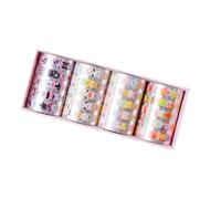 FIRSTXIU 4 Rolls Decorative Tape Paper Tape Lovely Animal Handbook Hand Account Artists Crafting Masking