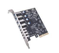 FIRSTXIU 8Port USB 3.2 TypeA and TypeC PCIe Expansion Card with 10Gbps Transfer ASM1142 Efficient for PC Upgrades