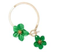 FIRSTXIU Adjustable Women's Anklet Jewelry 6 Vibrant Colors Sturdy Alloy Beach Parties Foot Chain Gift Flower Anklet Accessory Multi Color Alloy