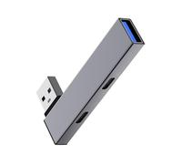 FIRSTXIU Aluminum USB3.0 Splitter USB To Double Type C And USB Expansion Port Hubs Compatible For Window Androids Devices