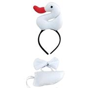 FIRSTXIU Animal Duck Headbands Bowtie Cartoon Geese Hair Hoop Tail Headwear Party Cosplay Photography Kids Party Costumes