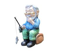FIRSTXIU Aquariums Geezer Statue Artificial Hideouts Resin Aquariums Decorations Art Craft Terrarium Habitat Ornaments