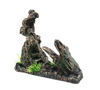 FIRSTXIU Aquariums Resin Rockery Figure Fishtanks Ornament Shrimp Hideouts Cave House Landscape Fishtanks Underwater Safe Decors