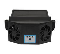 FIRSTXIU Auto Interior Cooling Fan Air Circulation 4500RPM Solar Charging Ventilation Air Exhaust Radiator Portable Car Ventilator