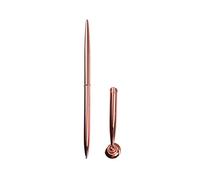 FIRSTXIU Ballpoint Pen with Metal Base Stand Desk Metal Ballpoint Pen for Office Guest Sign In Pens for Wedding Hotel Reception