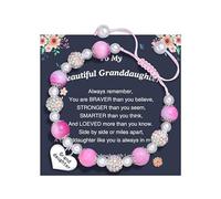 FIRSTXIU Bracelets,Rhinestones Bracelet for Girls Pearl Heart Charm Bracelets Unique Wrist Jewelry Back to School Graduation