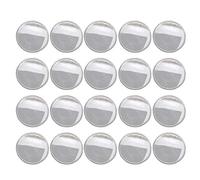 FIRSTXIU Brooch,20 Pcs Handmade Acrylic Round Button Badge Clear Button Pin Badges Craft Painting Badges Brooch Pins Jewelry Making