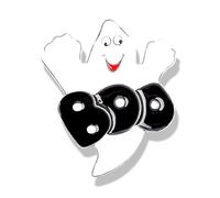 FIRSTXIU Brooch,Halloween Cartoon Specter Pin Accessory Eerie Halloween Badge Pumpkin Specter Broom Alloy Lapel Pin for Theme Parties