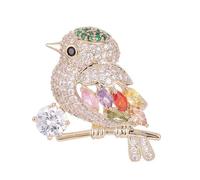 FIRSTXIU Brooch,Lovely Bird Butterfly Bees Brooch for Women Pearl Rhinestone Lapel Pins Trendy Animal Jewelry Coat Pin Wedding