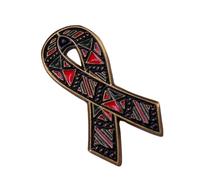 FIRSTXIU Brooch,Vintage Ribbon Brooch Black Ribbon Pin Stylish Lapel Pin Alloy Texture Suitable for Backpack and Cloth Decorations