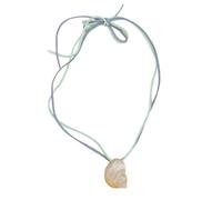 FIRSTXIU Conch Shell Pendant Necklace Coastal Inspired Designs Vacation Jewelry Gift Ideas Handcraft Beach Necklace