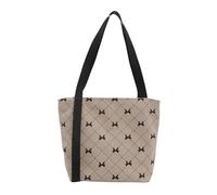 FIRSTXIU Corduroy Underarm Bag With Bows Detail Large Capacity Shoulder Purse Beach Bags Handbag For Women And Girls