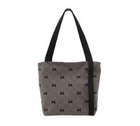 FIRSTXIU Corduroy Underarm Bag With Bows Detail Large Capacity Shoulder Purse Beach Bags Handbag For Women And Girls