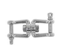 FIRSTXIU Corrosions Resistant Anchors Rotation Shackle Double Shackle 360 Degree Rotation For Professional Sailors & Boat Owners Anti Tangles Anchors Line