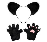 FIRSTXIU Costume Accessories Party Supplies Fancy Dress Up Halloween Cosplay Animal Costume Set Bear Cosplay Props Headband Bear Accessories
