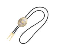 FIRSTXIU Couple Casual Necktie Cool Retros Tie Necktie Stainless Steel Tie For Men Clothes Fashion Accessory Leather Bolo