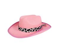FIRSTXIU Cow Design Cowgirl Hats For Boys Girls Cozy Construction Six Color Choices Photo Props Children's Western Hat With Cow Trim