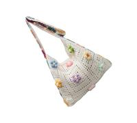 FIRSTXIU Crochet Shoulder Bag Beach Bags With Hollow Embroidery Detail And Adjustable Crossbody Strap for Women