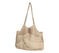 FIRSTXIU Crochet Shoulder Bag for Women Large Capacity Handbag Hollow out Design for Beach Vacation or Daily Use