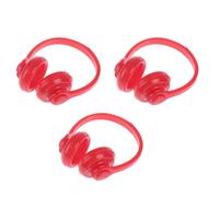 FIRSTXIU Detailed 1/12 Dollhouses Headphone Props Computer Room Scene Essential Black Red White Color Selection Miniature Electronics For Dollhouses