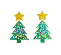 FIRSTXIU Earring,Delicate Jewelry Christmas Tree Sequins Earrings 2023 Trend Vintage Temperament Drop Earrings for Girls Lady Gifts