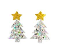 FIRSTXIU Earring,Delicate Jewelry Christmas Tree Sequins Earrings 2023 Trend Vintage Temperament Drop Earrings for Girls Lady Gifts