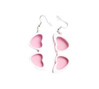 FIRSTXIU Earring,Fashion Dangle Earrings Small Hoop Earrings Acrylic Heart Pendant Earrings Statement Jewelry for Women Girl