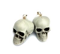 FIRSTXIU Earring,Handmade Hoop Ear Dangle Accessory Stylish Resin Skull Earrings Elegant Dangle Ear Ornament for Fashion Enthusiasts