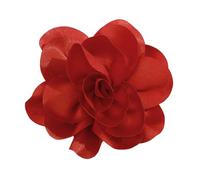 FIRSTXIU Elegant Clip on Fabric Flower Brooch Beautiful Fabric Flower Lapel Pin Accessory Brooch Jewelry for Women Wardrobes