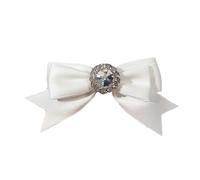 FIRSTXIU Elegant Rhinestone Bowknot Brooch Pin Stylish Lapel Pin Neck Tie Sweater Brooch for Sweaters Coats and More