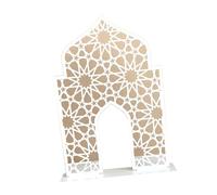 FIRSTXIU Elegant White Acrylic Display Stand Mosque Shape Decoration For Eid Festival Decoration