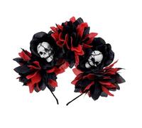 FIRSTXIU Flower Crown Headband Halloween Cincos Des Mayoes Party Costume Skeleton Florals Headpiece Day Of The Deads Headpiece Halloween Dia De Los Muerto Party Costume