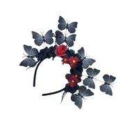 FIRSTXIU Hairhoop,Adjustable Butterfly Flower Headpiece Ethnic Party Hairhoop For TeaParties Halloween Costume Special Event