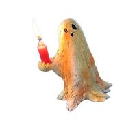 FIRSTXIU Halloween Accessories Specter Resin Statue White Phantoms Sculpture for Indoor and Outdoor Decoration Party Supplies