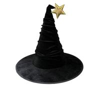 FIRSTXIU Halloween Wizard Hats Star Witch Hat Witch Caps Wizard Costume Accessories For Masquerade Party Decor Cosplay Props Witches Hat