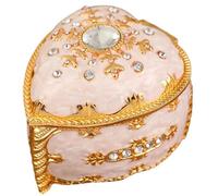 FIRSTXIU Heart Shaped Jewelry Presentation Box Plush Interior Organiser Case For Necklace Stylish Wedding Rings Holder Jewelry Organizer