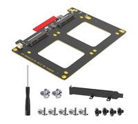 FIRSTXIU High Performances 2 SFF8639 to PCIe 8X Expansion Card for Professional Computings