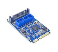 FIRSTXIU Highly Speed 5Gbps PCIExpress To USB 3.0 Internal Interfaces Card MINI PCIe to 19Pin Expansion Card With 19Pin Socket
