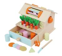 FIRSTXIU Interactive Kids Pull Radish Sound Game Toy Meaningful Table House Shape Color Learning Table Early Education Toy