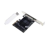 FIRSTXIU Internal 6 Port Soft for Raid SATA III 6GB/S Pci-E X1 Controller Card for Desktop PC Support SSD HDD for w/Low Profile