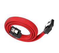 FIRSTXIU Internal SATA3.0 6Gbps Data Cable 50cm Colored Connectors Nylons Meshes Covers Secure Locking Clip Profile Installation Sataiii Connectors Cable